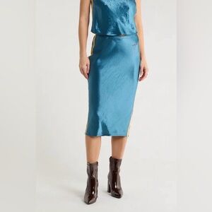 MOTHER The Athletic Skirt Silky Feeling Blue NWT Size XS